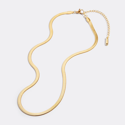 Herringbone Gold Chain Necklace